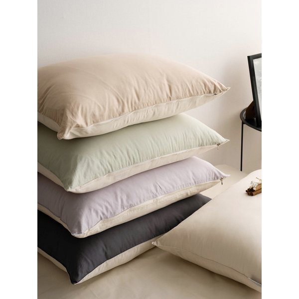 순수 40수 순면 양면 베개커버 40x60