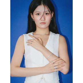 BEZEL 베젤 테니스 반지 [WHITE]