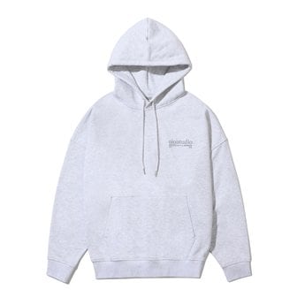 5252 BY O!Oi LAYERED LOGO HOODIE _LIGHT GREY