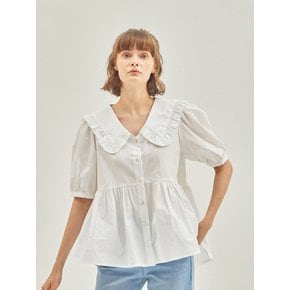 Lilly Frill Blouse White