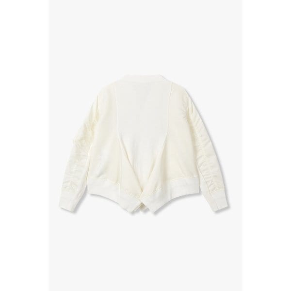 여성 나일론 트윌 믹스 니트 가디건 6415331114000