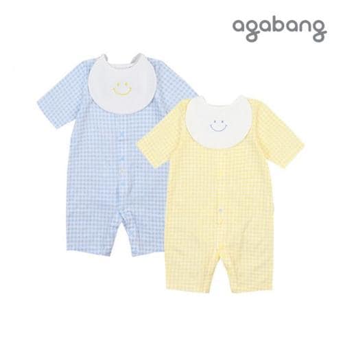 아가방 TC01 마들렌7부우주복(턱받이)(YELLOW,BLUE)_ 01Q317515(1)