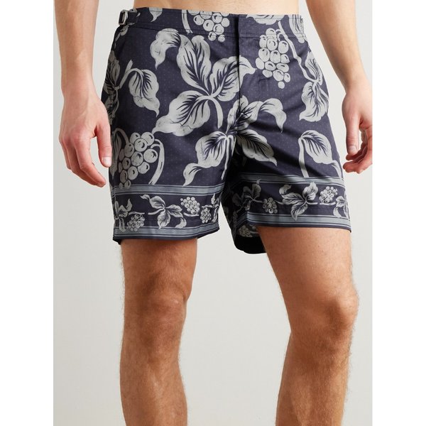 불독 페트랄리스 스트레이트 레그 미드 렝스 프린트 스윔 쇼츠 46376663162938655