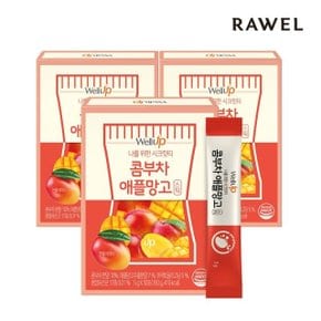 로엘 웰업 콤부차 애플망고 유산균 분말 스틱 3박스, (5g x 30포)