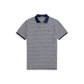남성 클래식핏 스트라이프 메시 폴로 셔츠(MNPOKNI1N823881410)