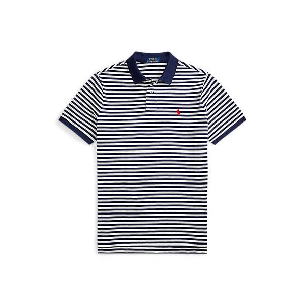 남성 클래식핏 스트라이프 메시 폴로 셔츠(MNPOKNI1N823881410)