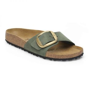 우먼 Birkenstock 마드리드 빅 버클 Nubuk 레더 - Thyme 1028599