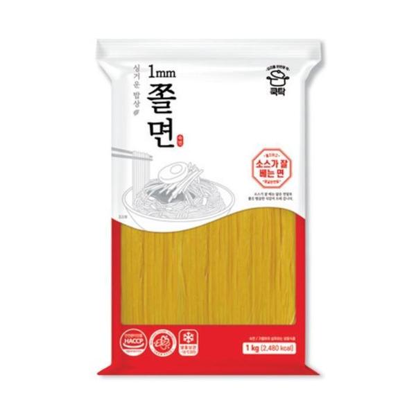 확대된 대표 동성식품 가는 쫄면 1kg 냉동 샐러드용 1mm(1)