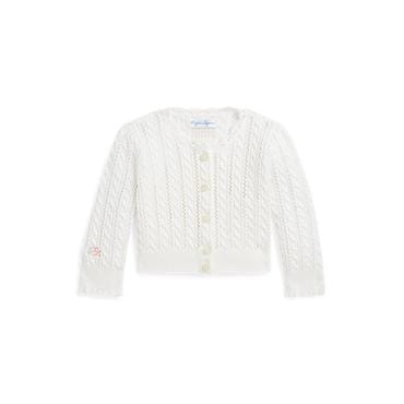 폴로 랄프 로렌 랄프 로렌 베이비 여아 포인텔레 니트 코튼 카디건(CWPOSWEF6820204100)
