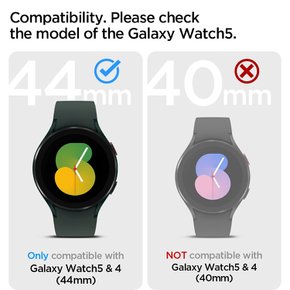 [Spigen] Galaxy Watch 5 44 mm Galaxy Watch 4 PC TPU ACS03164 밴드 일체형 케이스 대응 커버