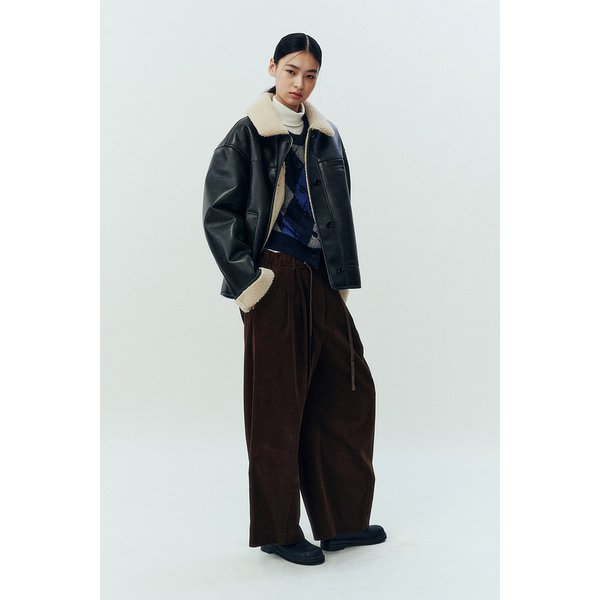 보아 퍼 신세틱 무스탕 점퍼 9105461116099