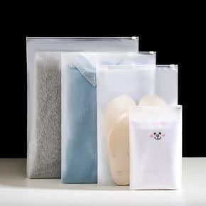 다용도 수납 반투명 슬라이드 지퍼백 의류 포장봉투 20cm x 30cm