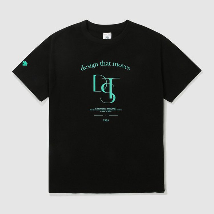 데상트반팔티 JQS SN122YTS12-BLK 하니 착용 여성 그래픽 반팔 티셔츠 / BLK, 믿고 사는 즐거움 SSG.COM
