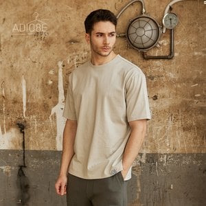 ADIO8E 남자 무지 오버핏 반팔티 핏좋은 캐주얼 면 티셔츠