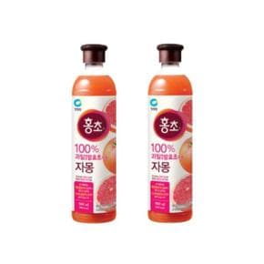 청정원 홍초 자몽 900ml x 12