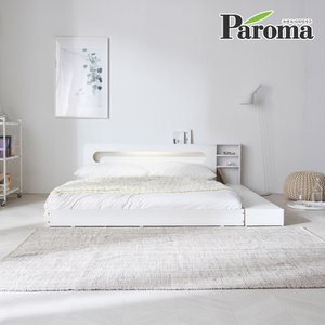 파로마 (방문설치) 파로마 모건 LED 저상형 침대/수납형  슈퍼싱글(SS)_프레임만