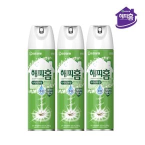 해피홈 에어로솔 모기 살충제 수성 아카시아향 500ml x 3개