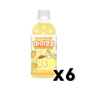 폼폼푸린 마이코코 파인애플맛 페트음료 340ml x 6개