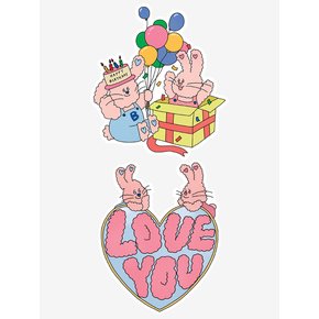 BFMA PLEABUDDY CARD 2TYPE (SURPRISE/LOVE YOU)