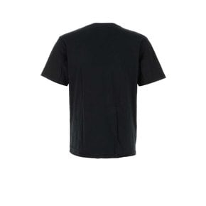 블랙 코튼 스탠다드 크루넥 티셔츠 I029370 933XX