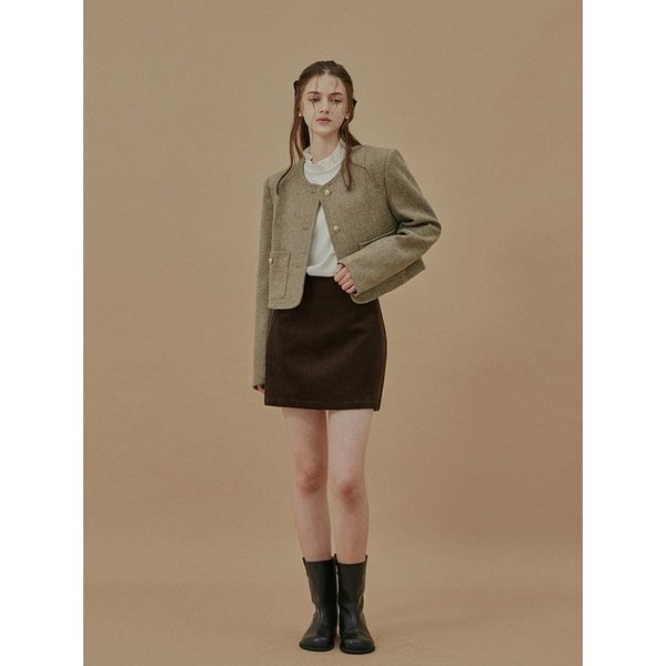 네딩스 코듀로이 미니 스커트