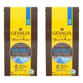 [해외직구]제발리아 코어스 과테말라 미디엄 원두 커피 283g 2팩/ Gevalia Coffee Coarse Guatemala Ground 10oz