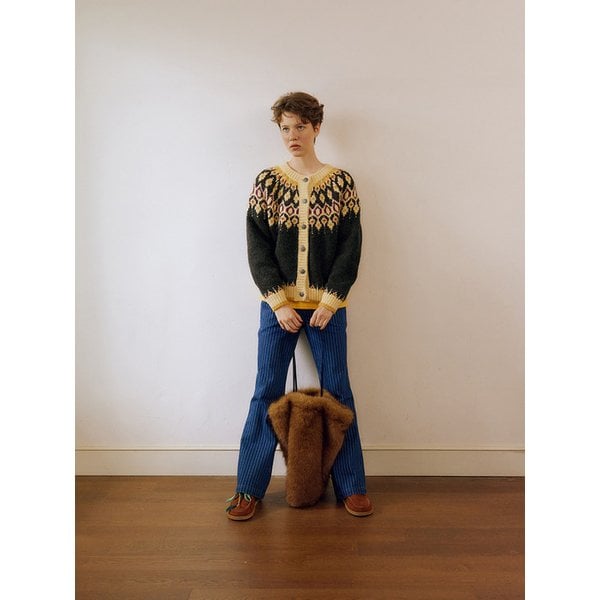 Aurora Nordic Cardigan (Charcoal)