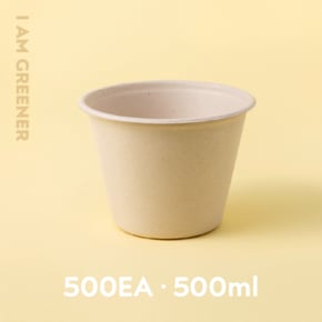 500ml 원형 펄프 용기 500개