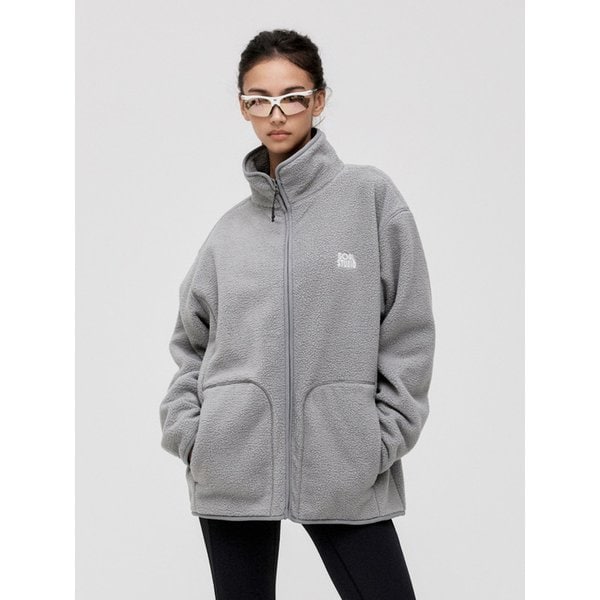 ESSENTIAL FLEECE JACKET-GREY