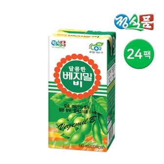 정식품 달콤한 베지밀 B(비) 두유 190ml 24팩