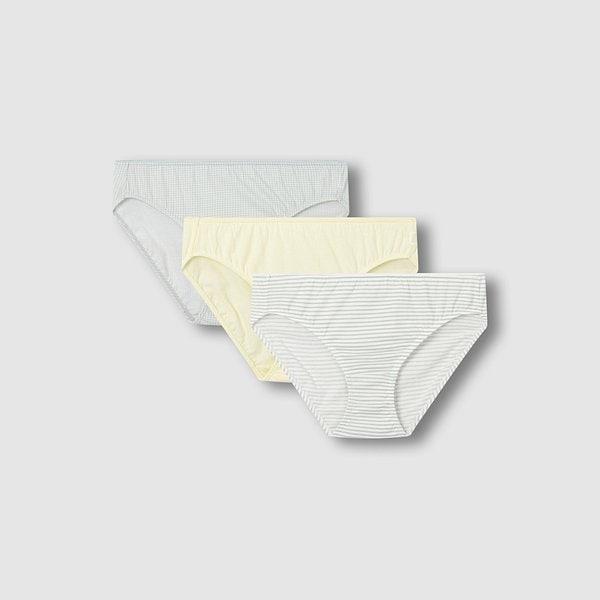 여 코튼 체크 힙허거 팬티 3매 J416901202045