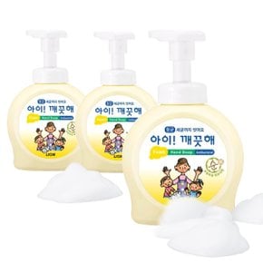 아이깨끗해 항균 폼 핸드 솝 파우더향 490ml 3개