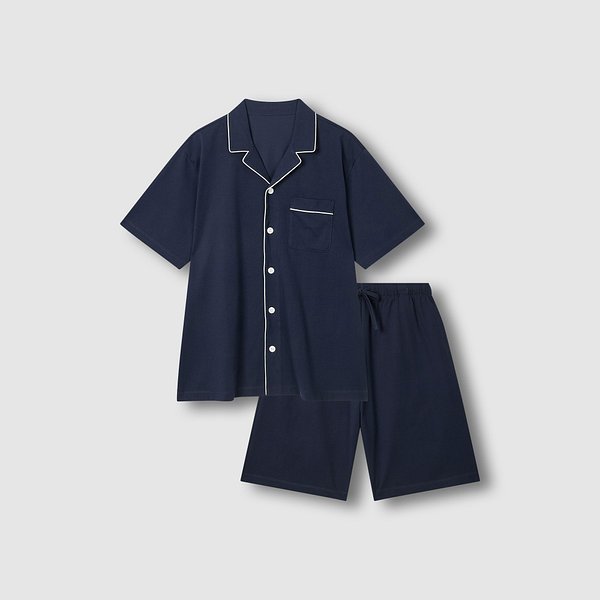 남 JAJU AIR 코튼 5부 파자마 세트 J216201173056