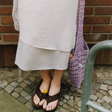레이브 Heart Knit Bag in Purple VX3MG310-82