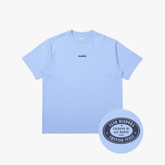 디아도라 [공식스토어] 포지타노 서클 로고 반팔 티셔츠 SKY BLUE (D4221LRS64SKD)