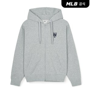 MLB [코리아공식] 베이직 미디움로고 후드집업 NYM (Melange Grey)