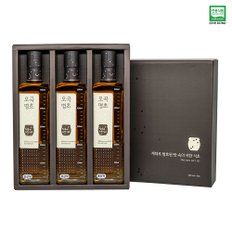 초산정 오곡명초 1560ml (520mlX3ea) 선물세트 / 전통식품인증 자연발효식초 홍초 미초 흑초