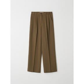 Rich Blend Two Tuck Wide Slacks - Camel