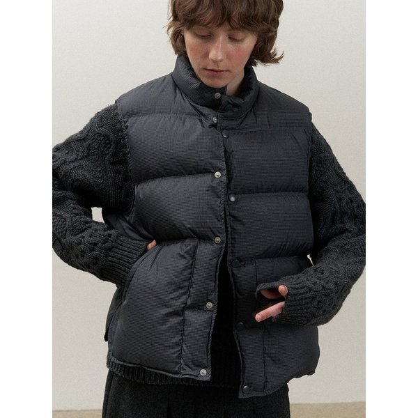 Basel Padding Vest (Navy Check)