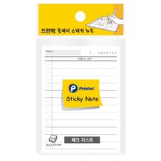 프린텍)플래너 스티키노트(체크리스트/75x102mm/PL74C/ 45매)