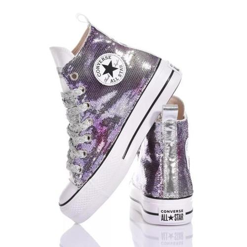 컨버스 스니커즈 3235 CONVERSE PLATFORM COLD GLEAM Purple