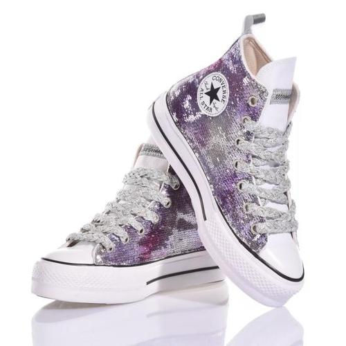 컨버스 스니커즈 3235 CONVERSE PLATFORM COLD GLEAM Purple