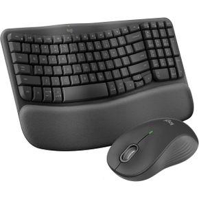 미국 로지텍 버티컬 마우스 Logitech 웨이브 Keys MK670 Combo Wireless Ergonomic Keyboard wit
