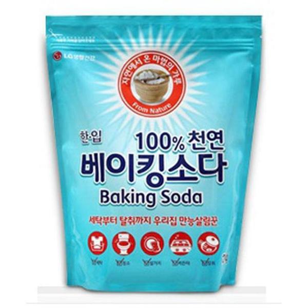 한입 100프로 베이킹소다 다목적 청소 세탁 세제 2kg(1)