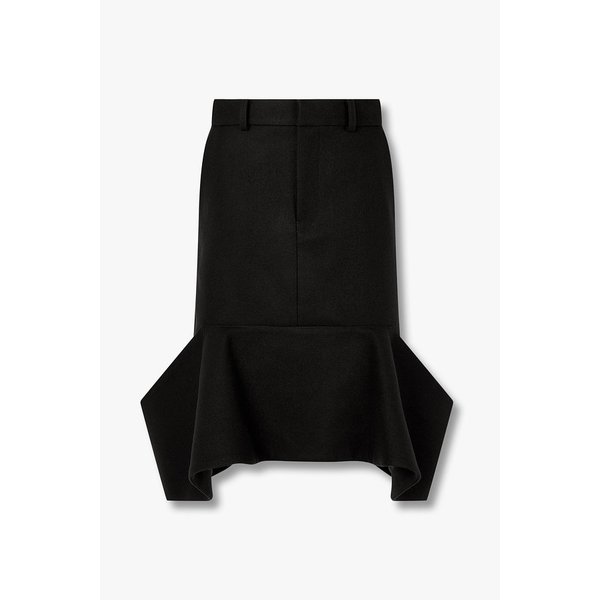 여성 울 멜턴 플레어 스커트 6415316123000