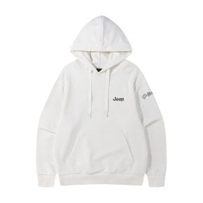 JR3THU003 화이트 남녀공용 JEEP 클래식 후드티셔츠 A8_SC