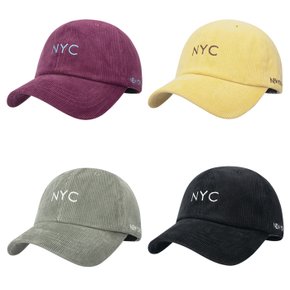 NYC 골덴 볼캡 6color/남자 여자 간절기 겨울 잔골덴 야구모자