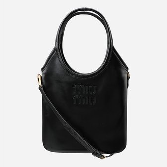 미우미우 [시흥점] 6S 5BA281 2IEO F0002 아이비 레더 토트백 미니 블랙