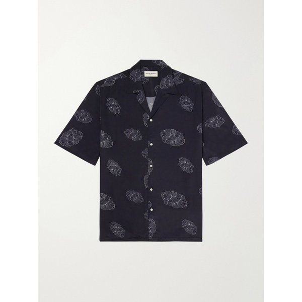 오피시네 제네랄레 에렌 캠프칼라 새틴 프린트 셔츠 46376663163010486