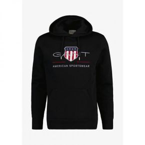 4068454 GANT ARCHIVE SHIELD HOODIE - Hoodie black